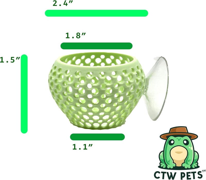 CTWPets Store Betta Bulb Hide | Betta Rest Fish Tank Ornament | Aquarium Cave with Suction Cup for Small Fish Tank, Betta Habitat, Shrimp Hideout, Aquatic Decor (Minty Dream) - Image 2